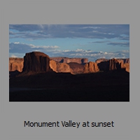 Monument Valley at sunset